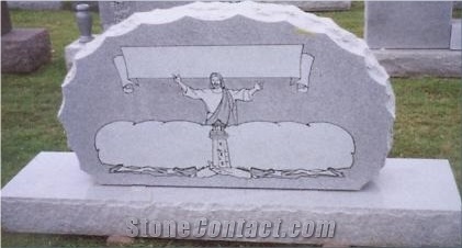 Beautiful Style Polished White Granite Memorials