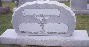 Beautiful Style Polished White Granite Memorials