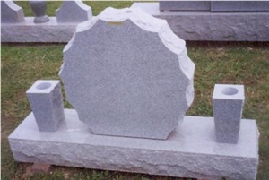 Beautiful Style Polished White Granite Memorials