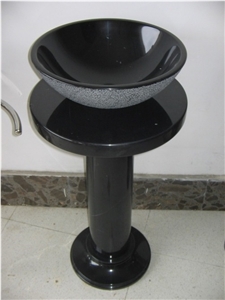 Black Granite Round Basins and Sinks Bowls