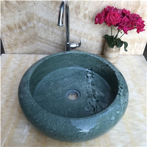 China Marble Bowl, Oval Shape, Under-Mount Sink