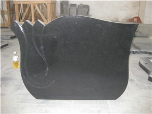 Chinese Absolute Black Polished Tombstones