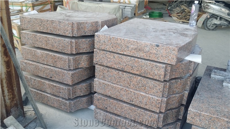G562 Granite Red Stone China Style Tombstones