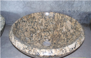 Gold Granite Round Bathroom Basins or Sinks