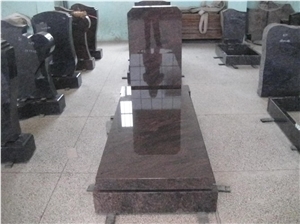High Polished China Natural Granite Tombstones