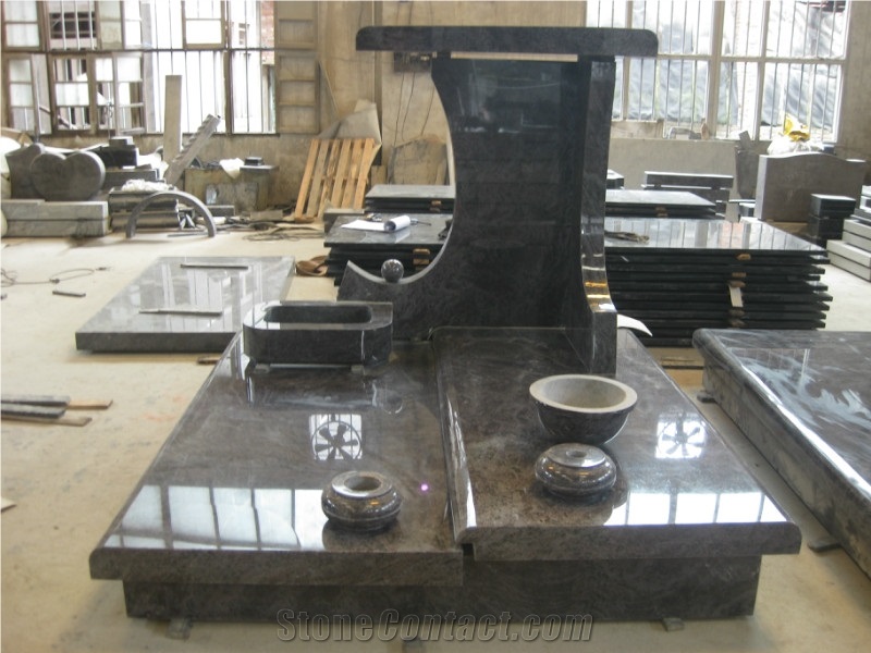High Polished China Natural Granite Tombstones