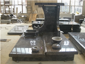 High Polished China Natural Granite Tombstones
