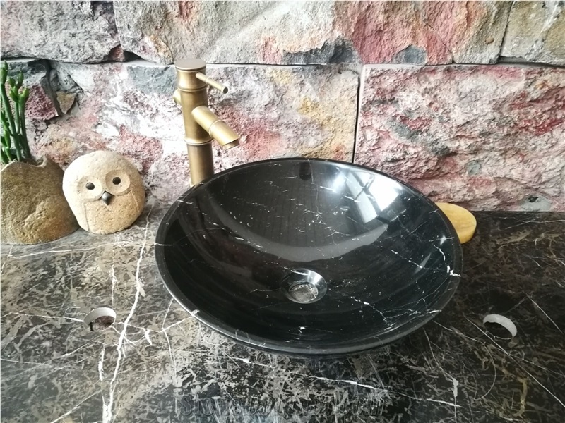 Marble Polished Round Sinks & Basins for Kitchen