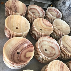 Marble Polished Round Sinks & Basins for Kitchen