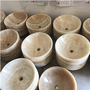 Marble Polished Round Sinks & Basins for Kitchen