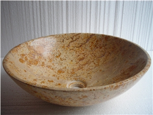 Natural Marble River Stone Wash Basin