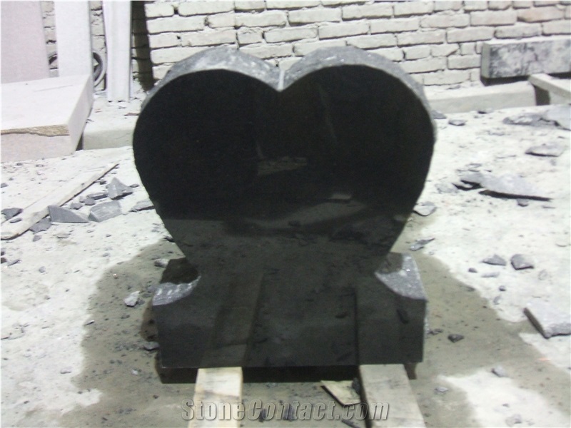 Polished Granite Tombstone,Engraved Monument