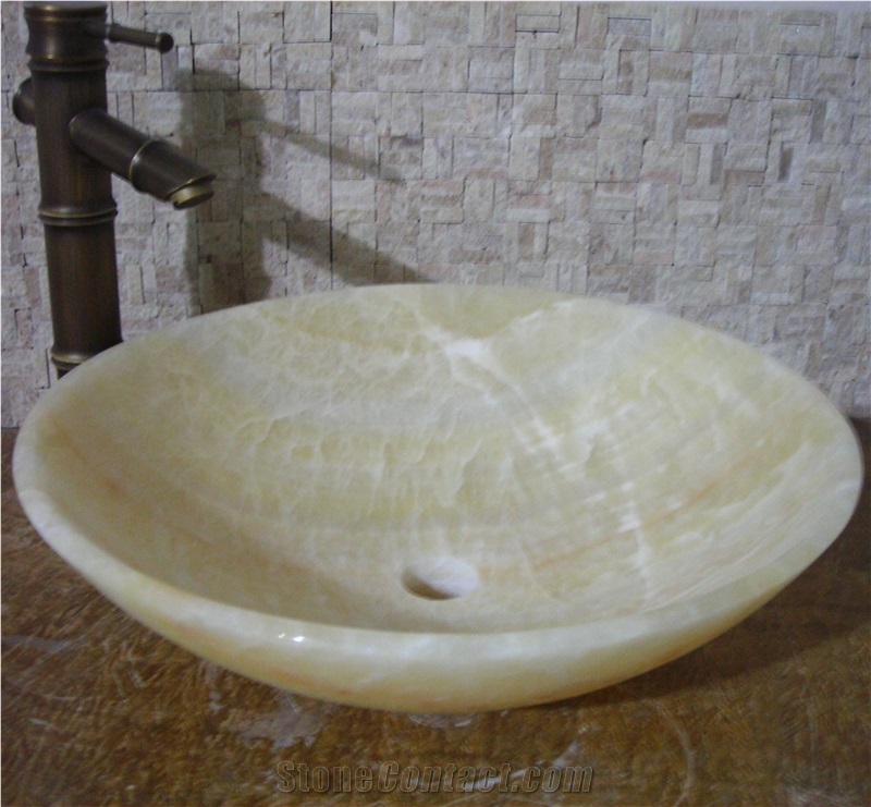 Polished Onyx Wash Bowls Square Sinks Basins