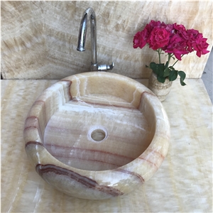 Polished Round Marble Sinks and Basins