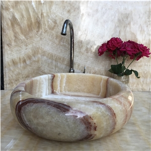 Polished Round Marble Sinks and Basins