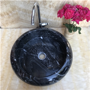 Polished Round Marble Sinks and Basins