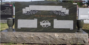Popular Granite Western Style Memorial Monument