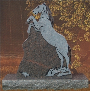 Usa Style Chinese Brown Granite Monuments