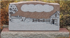 Western Style Polished Carving Craft Monument