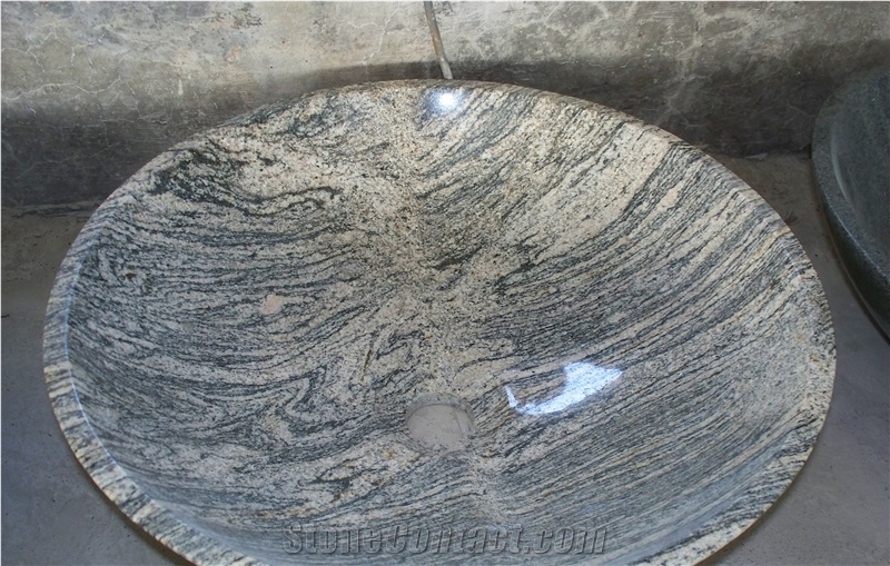 White Granite Round Bathroom Basins or Sinks