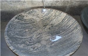 White Granite Round Bathroom Basins or Sinks