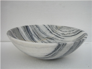 Wonderful Bathroom Sink Polished Marble Round