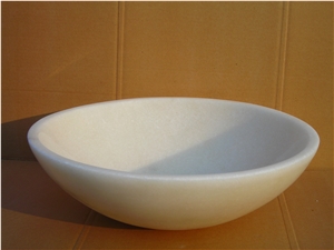 Wonderful Bathroom Sink Polished Marble Round