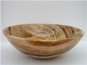 Wonderful Bathroom Sink Polished Onyx Round