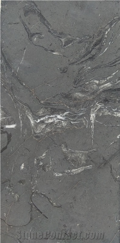 Caliza Negro Markina Limestone Slabs, Tiles