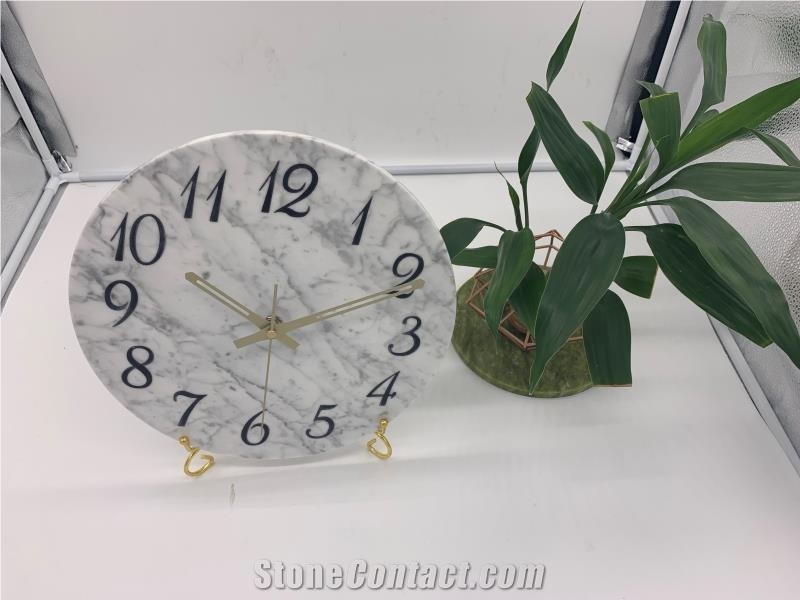 Natural Marble Clock Wall Clock