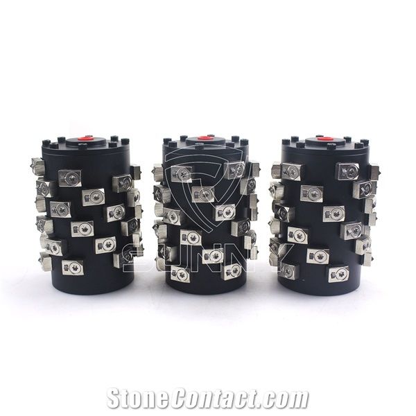 D110mm Scratching Roller Bush Hammer Tooling