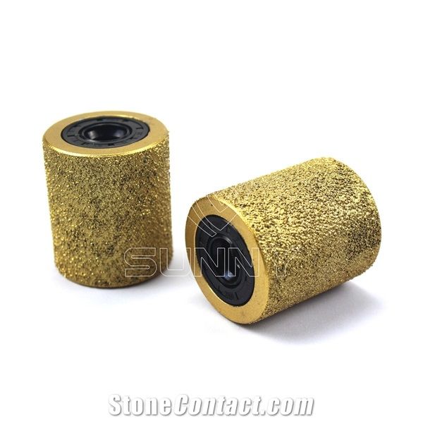 Diamond Bush Hammer Roller for Stone Finishing