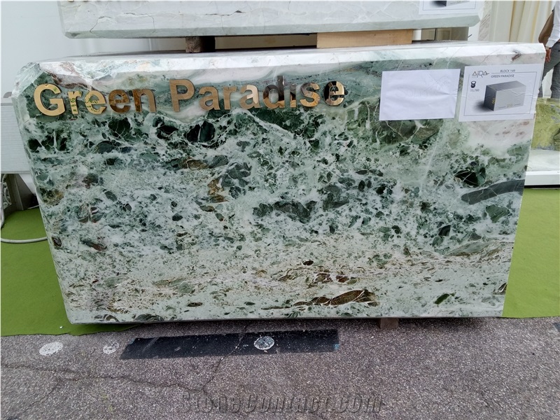 Green Paradise Marble Blocks,Verde Paradiso Marble
