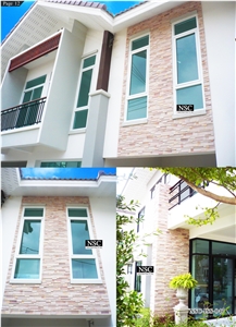 Yellow Sandstone Wall Tiles Cladding Stone Exterior Panel