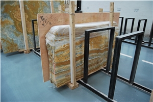 Blue Onyx Straight Vine Slabs,Wall Cladding,Tiles