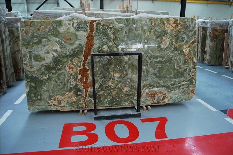 Green Onyx Flooring Tiles,Wall Cladding Polished
