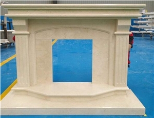 Modern Style Marble Stone Indoor Fireplace Carving