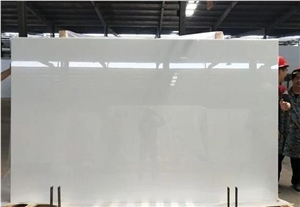 Super White Nano Glass Crystallized Stone Slabs,