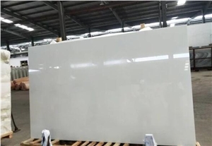 Super White Nano Glass Crystallized Stone Slabs,