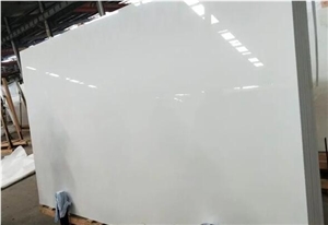 Super White Nano Glass Crystallized Stone Slabs,