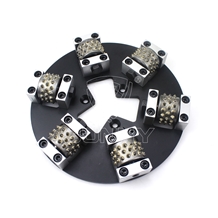 Htc Bush Hammer Plate with 6 Rollers for Concrete