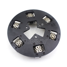 Htc Bush Hammer Plate with 6 Rollers for Concrete