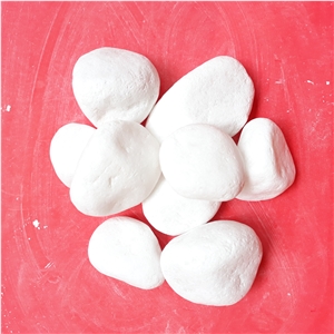 Snow White Pebbles Gravel for Garden Decoration