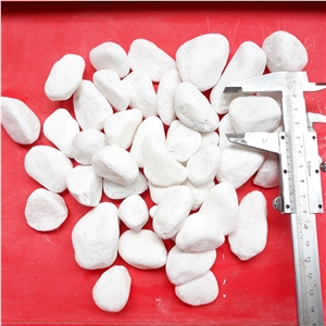 White Pebble Gravel Marble Stone for Decoration