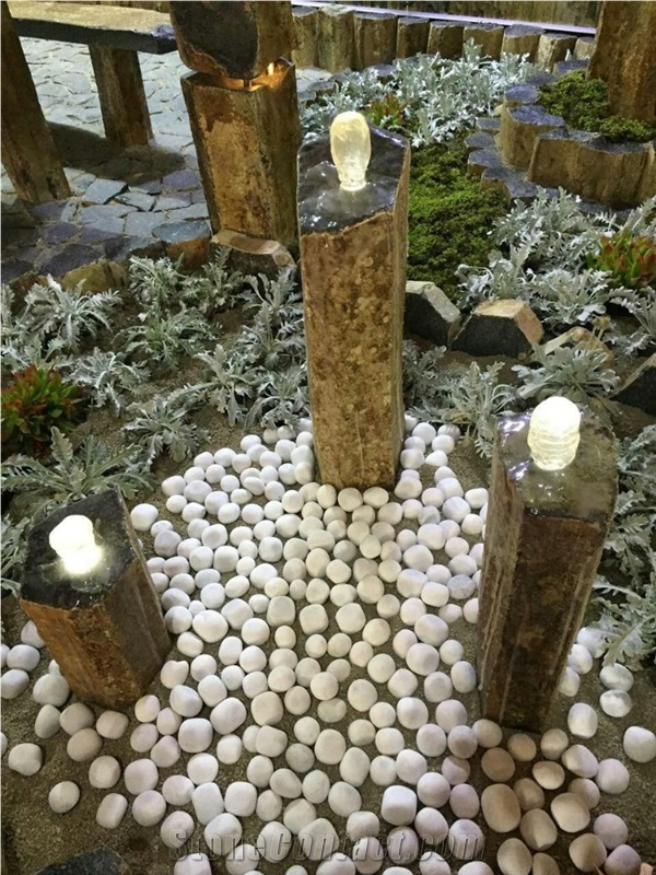 Iran Brown Basalt Fountain