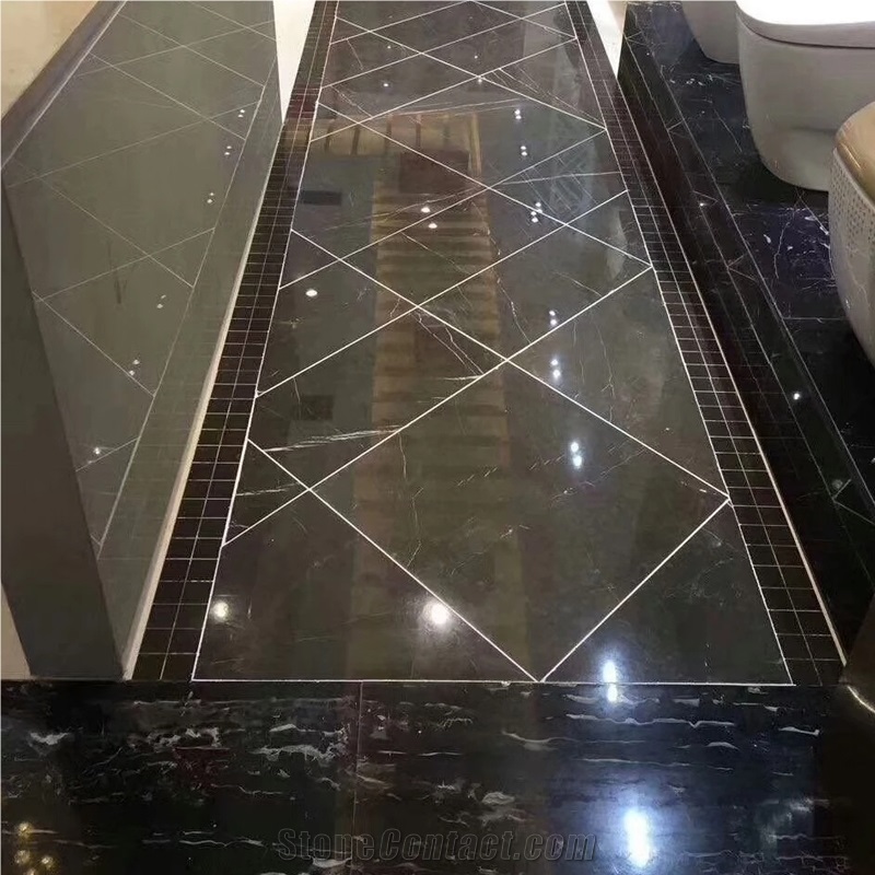 Polished Pietra Grey Bulgaria Marble