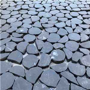 Black Marble Pebbles Mosaic
