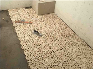 Durango Travertine Mosaic Pebbles Tile