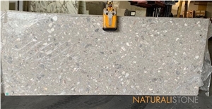 Terrazo Slabs Collection-Grey Di Pesco Terrazzo
