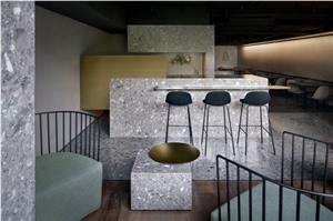 Terrazo Slabs Collection-Grey Di Pesco Terrazzo